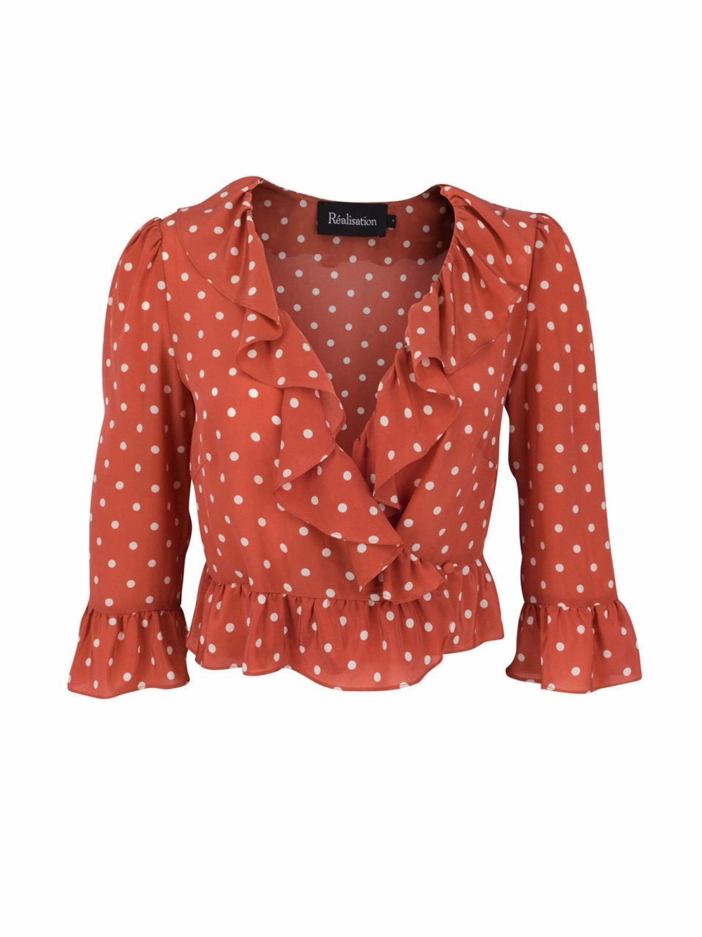 Realisation Par The Cher top in the Rust Spot polka dot - XS